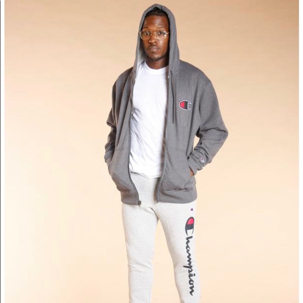 Champion Big C Powerblend Hooded Sweatshirt - Picture 3 of 4